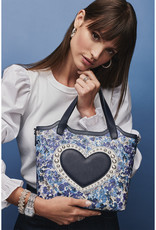 Love Bouquet Small Tote in Blue