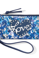 Love Bouquet Card Pouch in Blue