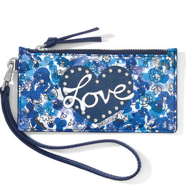 Love Bouquet Card Pouch in Blue