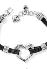 Heritage Heart Bracelet in Black