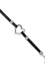 Heritage Heart Bracelet in Black