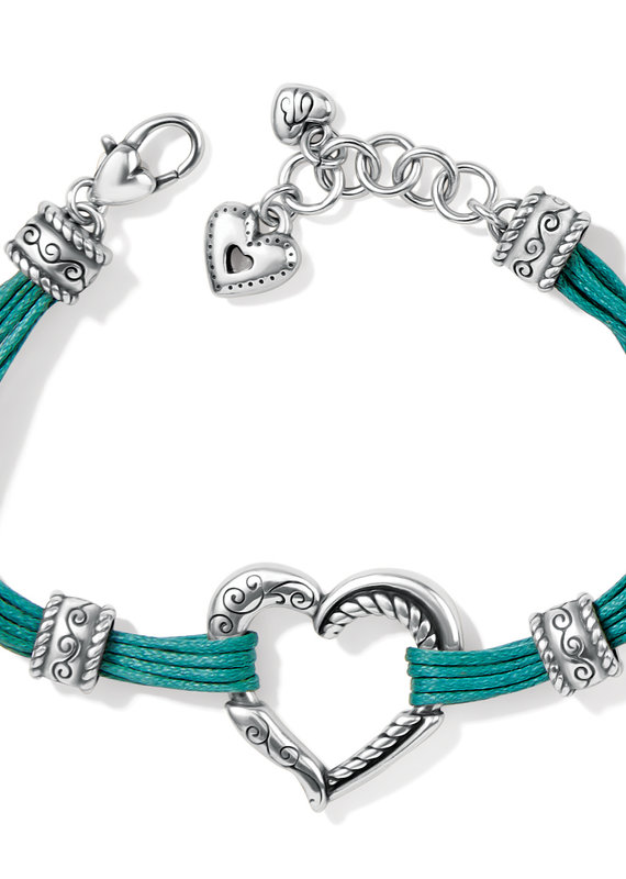 Heritage Heart Bracelet in Teal