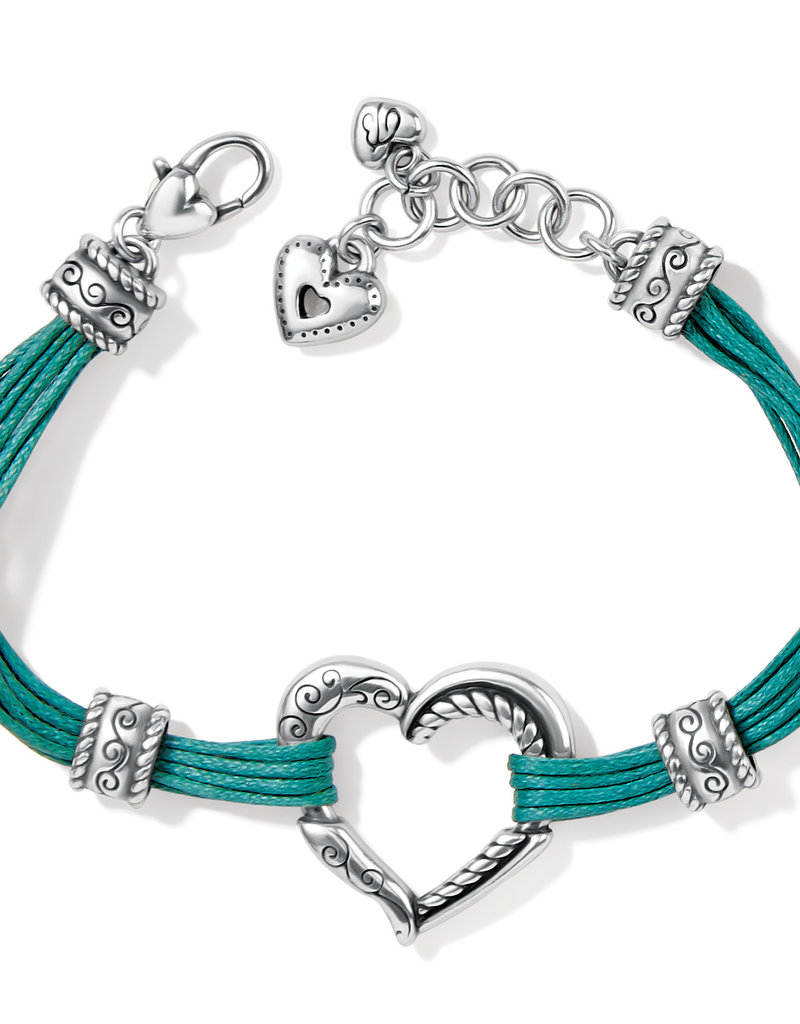 Heritage Heart Bracelet in Teal