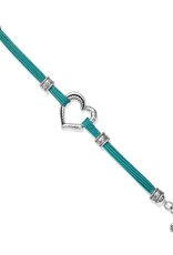 Heritage Heart Bracelet in Teal