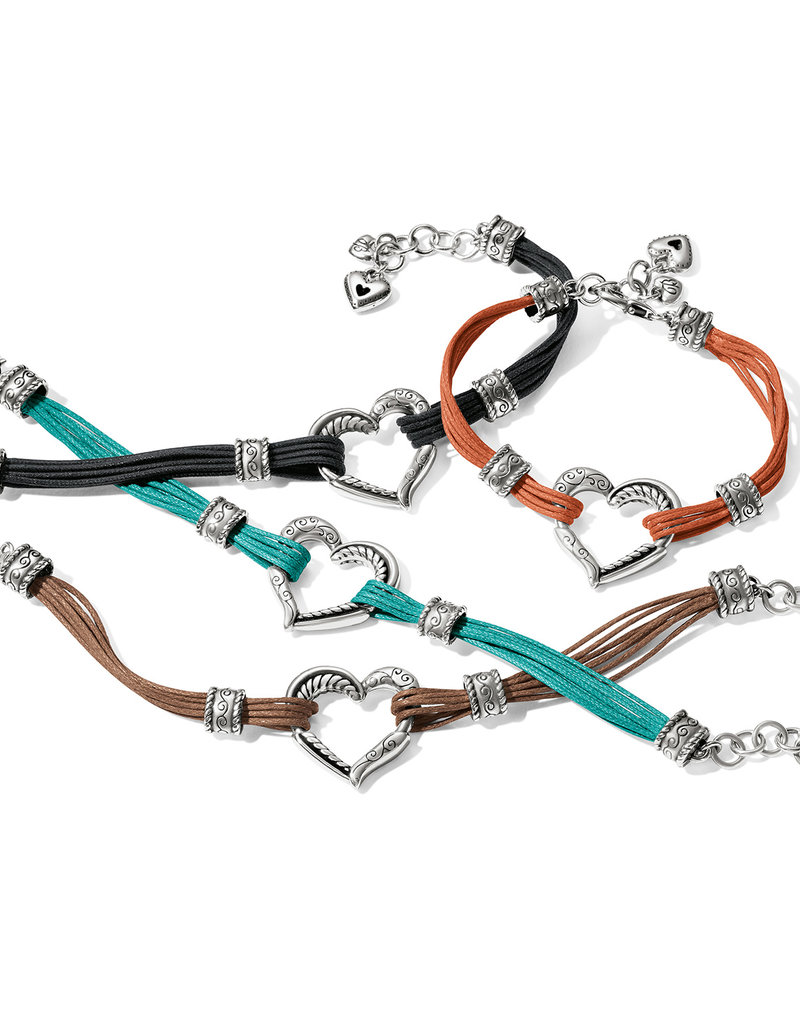 Heritage Heart Bracelet in Brown