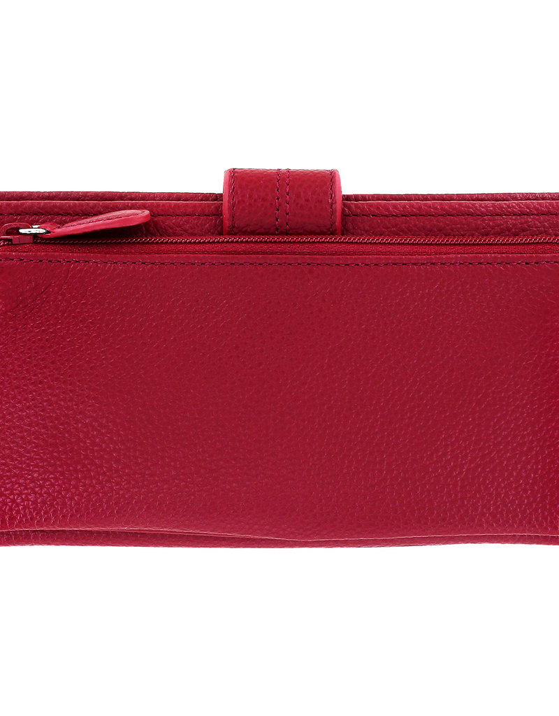 Barbados Large Pocket Wallet in Lipstick