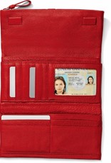 Nolita Shimmer Large Wallet in Lipstick