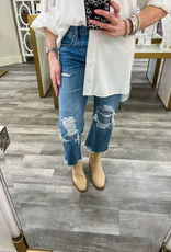 LIVERPOOL Kennedy Crop Distressed Jeans