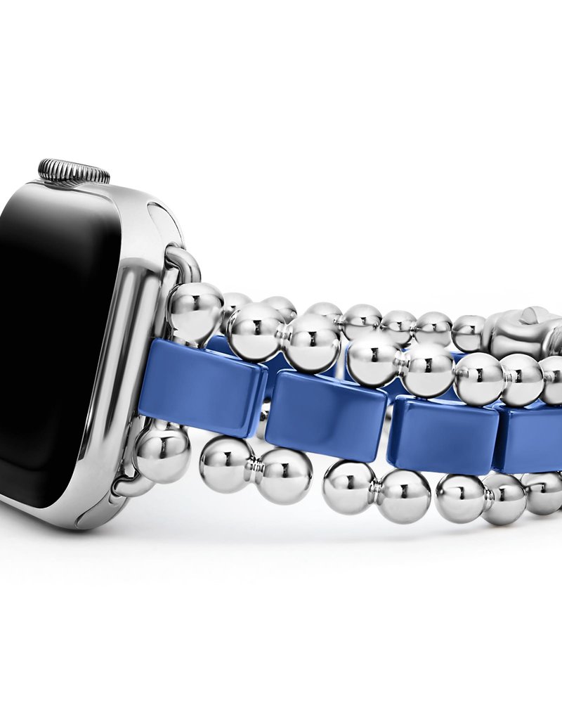 LAGOS Smart Caviar Ultramarine Ceramic and Stainless Steel Watch Bracelet