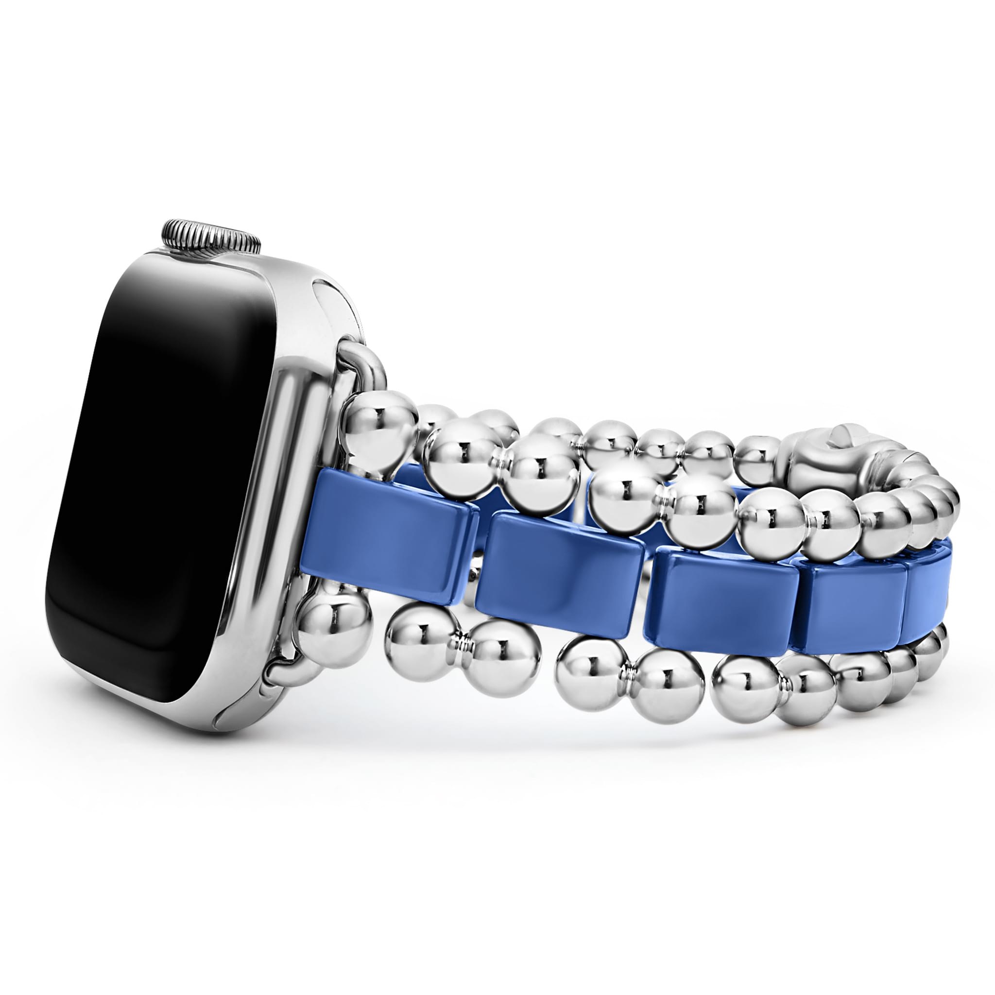 Smart Caviar Ultramarine Ceramic and Stainless Steel Watch Bracelet j
