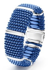 LAGOS Ultramarine Ceramic Silver Station Statement Ceramic Caviar Bracelet