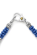 LAGOS Ultramarine Ceramic Seven Silver Station Ceramic Bracelet