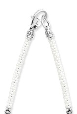 LAGOS White 3mm Silver Station Ceramic Beaded Necklace