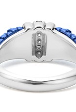 LAGOS Ultramarine Caviar Ceramic Diamond Stacking Ring