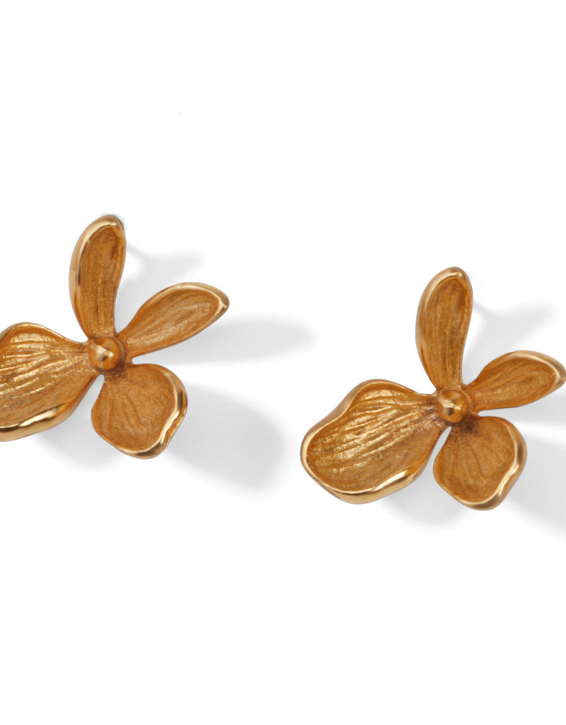 Everbloom Gold Post Earring