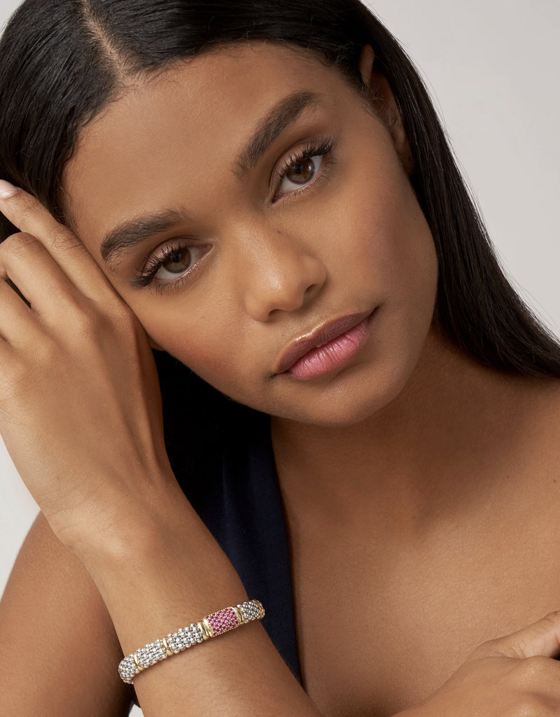 LAGOS Signature Caviar Pink Sapphire Caviar Bracelet