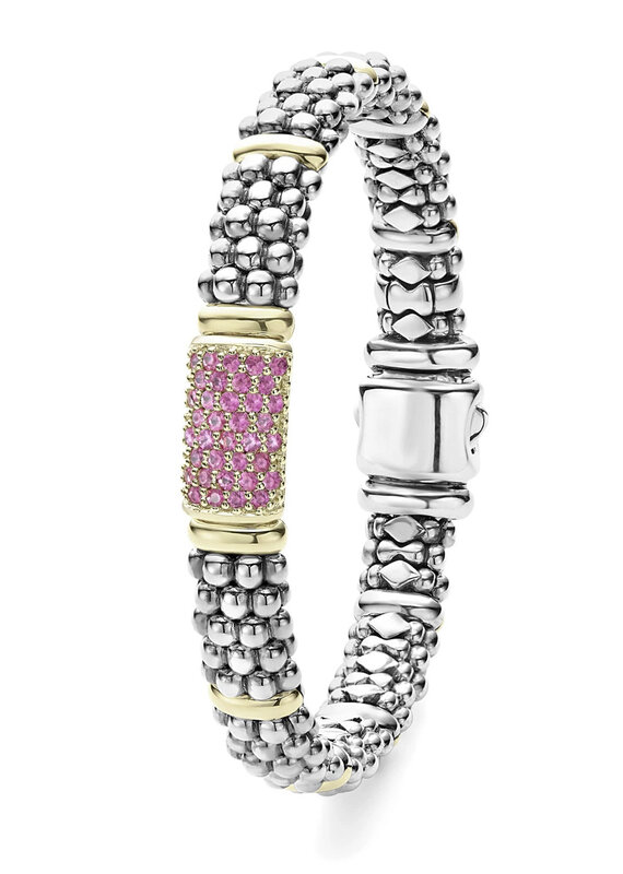 LAGOS Signature Caviar Pink Sapphire Caviar Bracelet