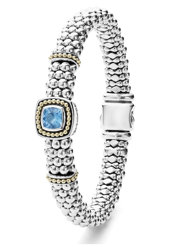 LAGOS Color Caviar 9mm Swiss Blue Topaz Caviar Bracelet