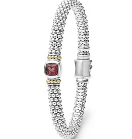 LAGOS Color Caviar 6mm Rhodolite Garnet Caviar Bracelet