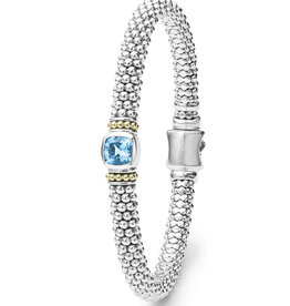 LAGOS Color Caviar 6mm Swiss Blue Topaz Caviar Bracelet