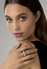 LAGOS Color Caviar Swiss Blue Topaz Caviar Stacking Rings