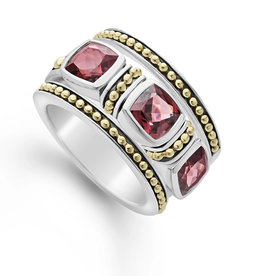 LAGOS Color Caviar Rhodolite Garnet Caviar Stacking Rings