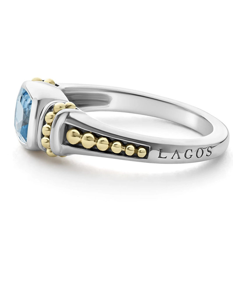 LAGOS Color Caviar Swiss Blue Topaz Ring