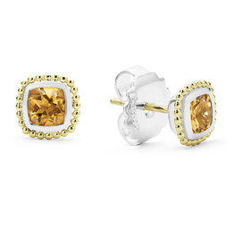 LAGOS Color Caviar Citrine Caviar Stud Earrings