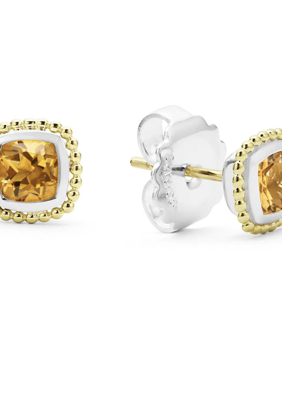 LAGOS Color Caviar Citrine Caviar Stud Earrings