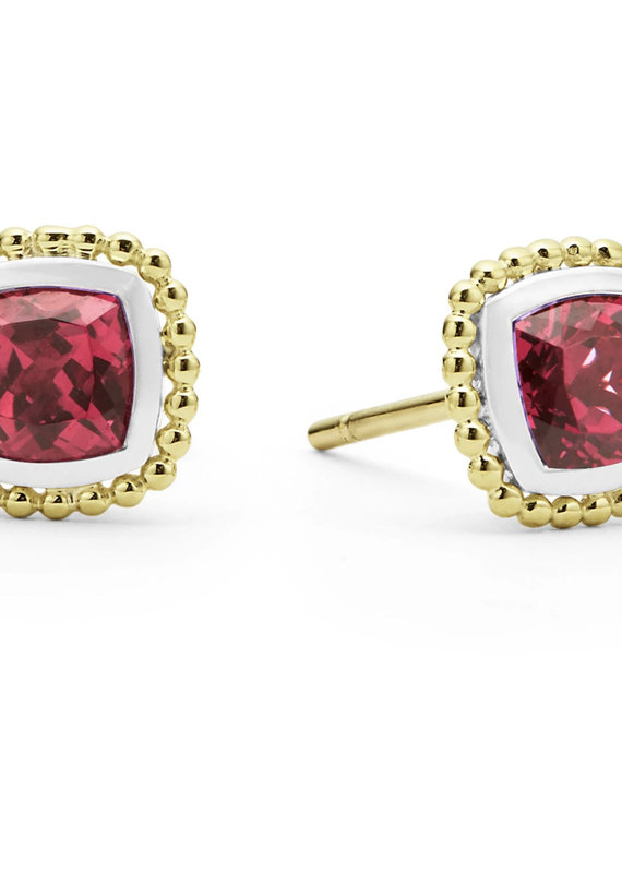 LAGOS Color Caviar Rhodolite Garnet Caviar Stud Earrings