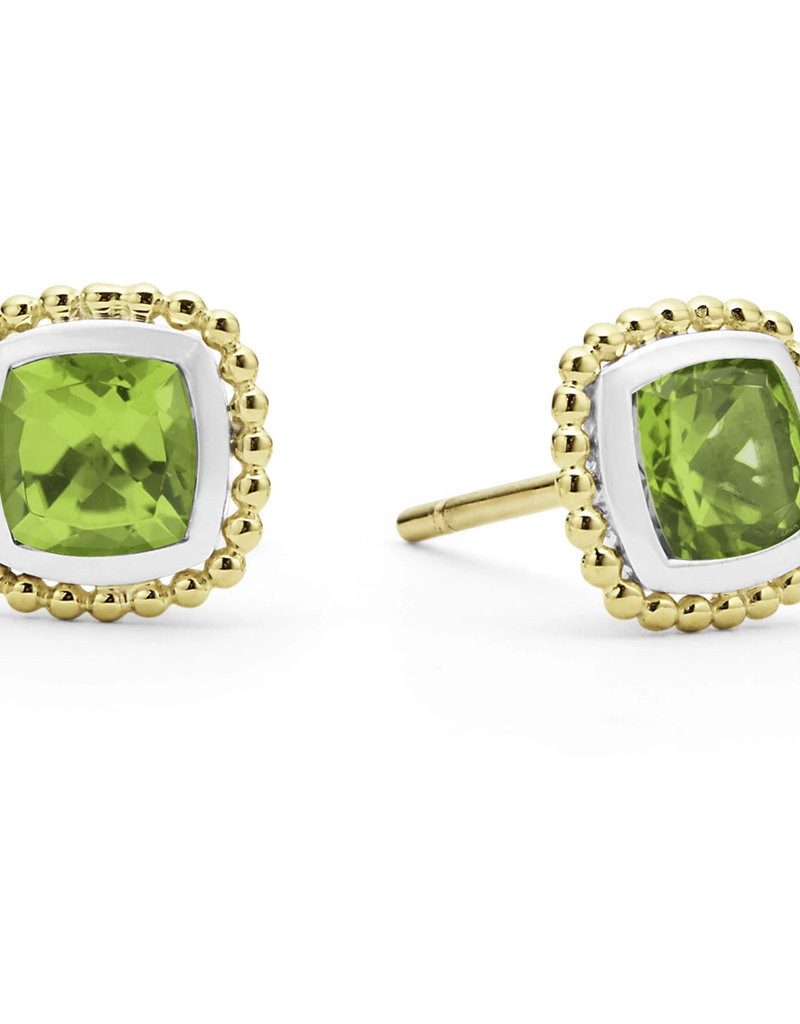 LAGOS Color Caviar Peridot Caviar Stud Earrings