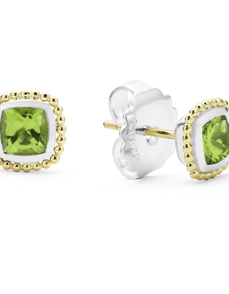 LAGOS Color Caviar Peridot Caviar Stud Earrings