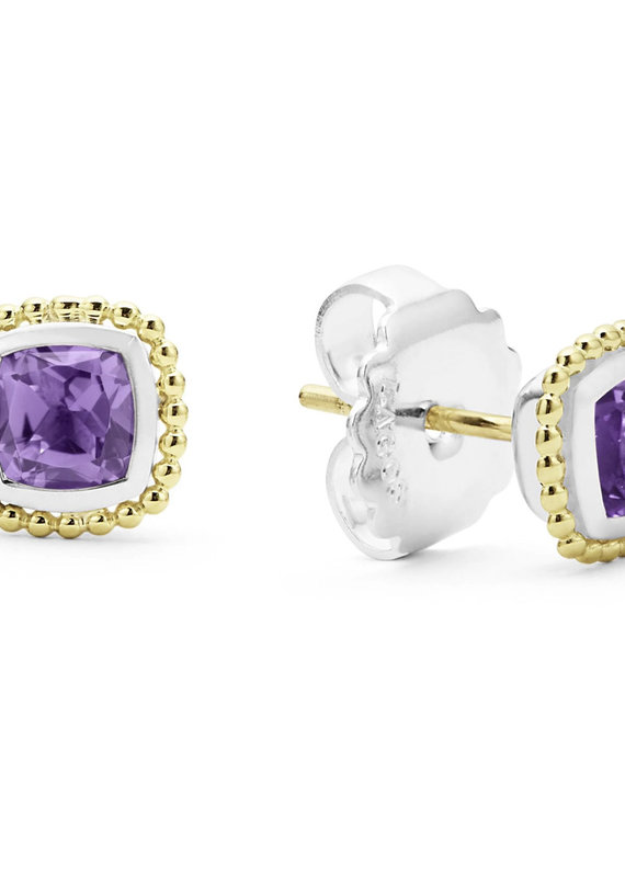 LAGOS Color Caviar Amethyst Caviar Stud Earrings