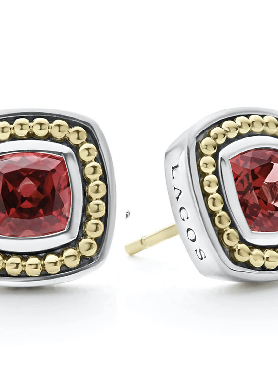 LAGOS Color Caviar Rhodolite Garnet Stud Earrings