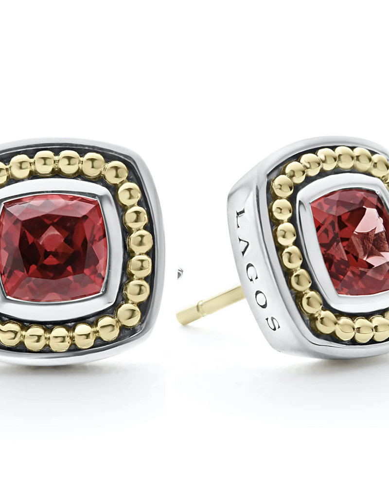 LAGOS Color Caviar Rhodolite Garnet Stud Earrings