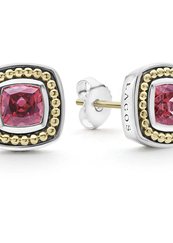 LAGOS Color Caviar Rhodolite Garnet Stud Earrings