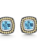 LAGOS Color Caviar Swiss Blue Topaz Stud Earrings