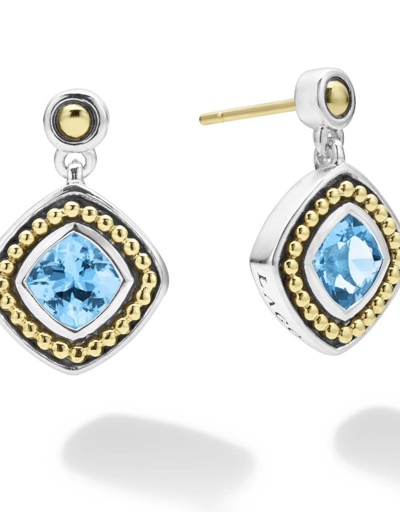 LAGOS Color Caviar Swiss Blue Topaz Drop Earrings