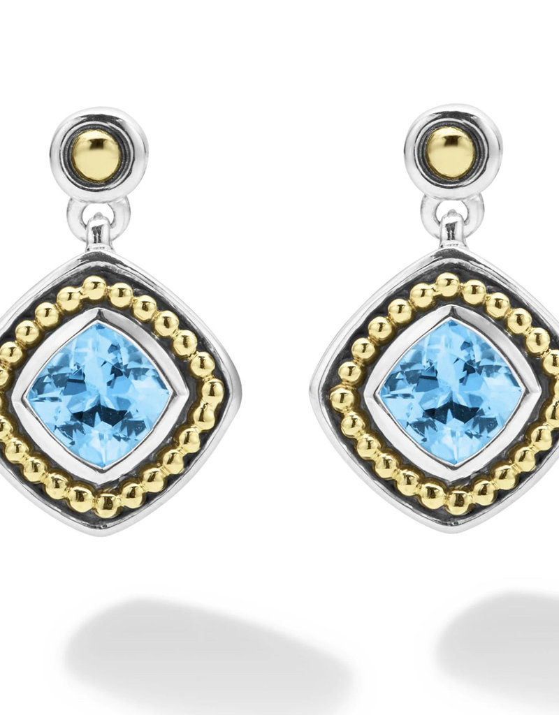 LAGOS Color Caviar Swiss Blue Topaz Drop Earrings