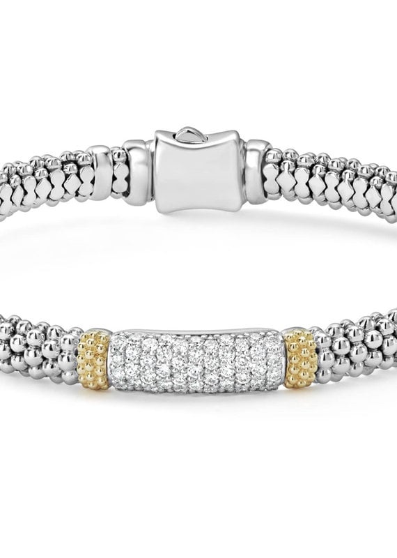LAGOS Caviar Lux 6mm Diamond Caviar Bracelet