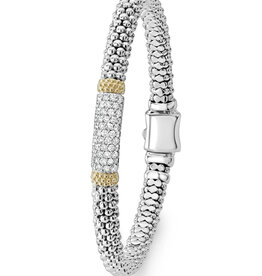 LAGOS Caviar Lux 6mm Diamond Caviar Bracelet