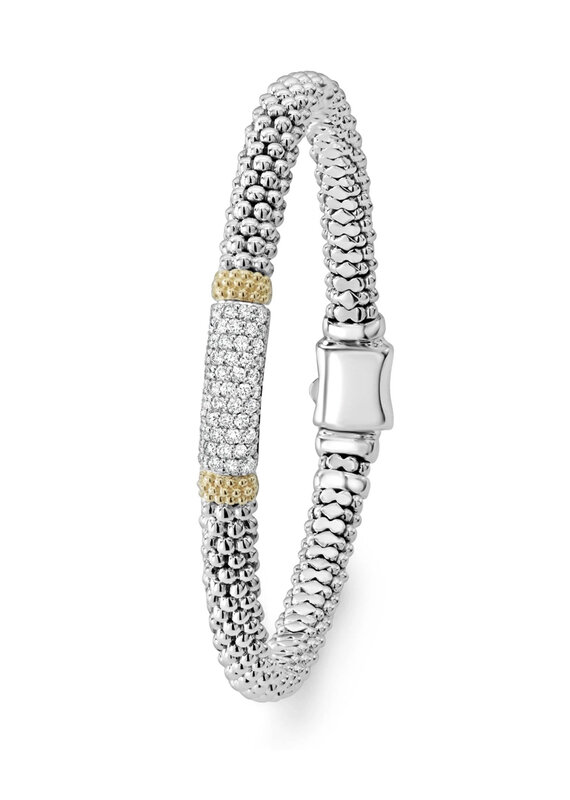 LAGOS Caviar Lux 6mm Diamond Caviar Bracelet