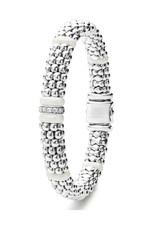 LAGOS White Caviar Single Station Diamond Caviar Bracelet