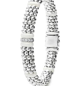 LAGOS White Caviar Single Station Diamond Caviar Bracelet