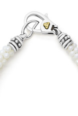 LAGOS White Ceramic Seven Silver Station Ceramic Bracelet