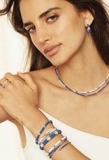 LAGOS White Ceramic Seven Silver Station Ceramic Bracelet