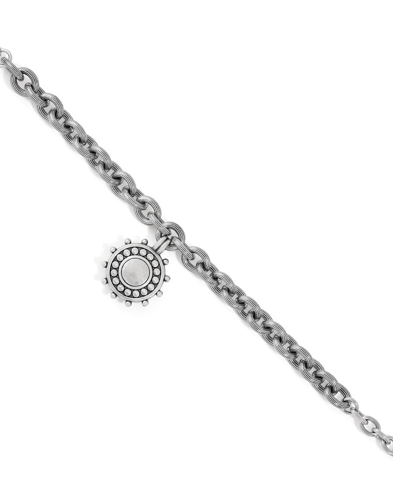 Pebble Dot Medali Chain Bracelet in Blue