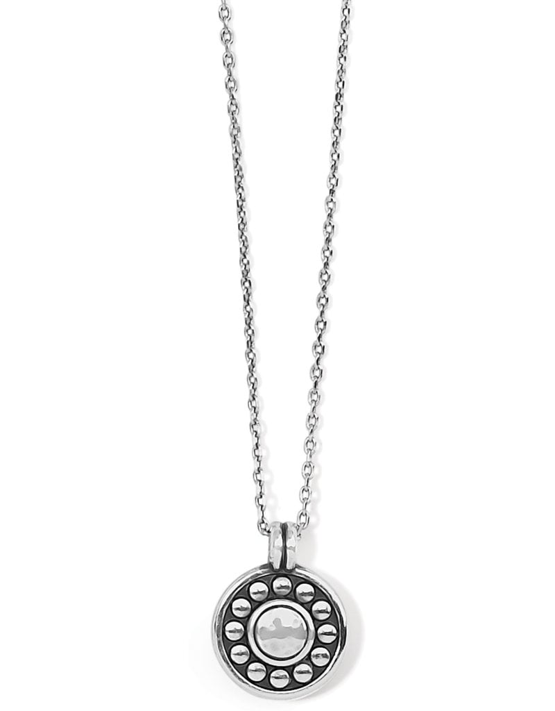 Pebble Dot Medali Sapphire Necklace