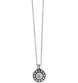 Pebble Dot Medali Light Rose Necklace