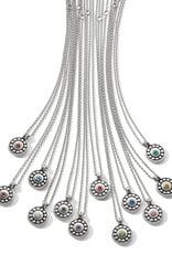 Pebble Dot Medali Aqua Necklace